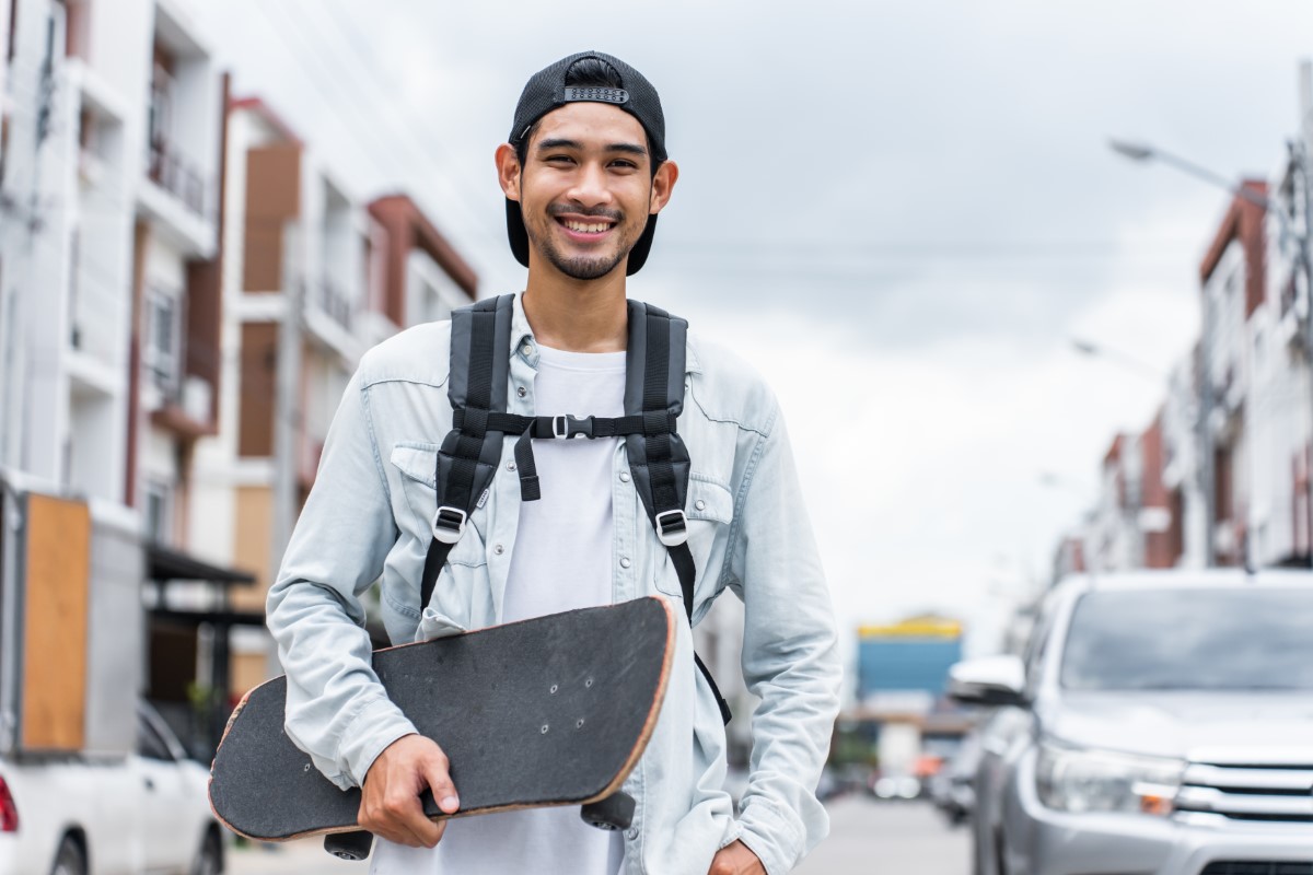 vieille planche de skateboard